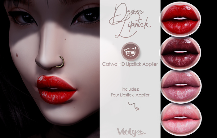 Violybee. Desire Lipstick (Catwa HD Lipstick - Applier)