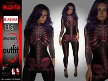 Brunsen! Rayna Full Set Outfit Skeleton Pink
