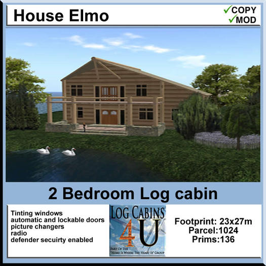 House Elmo - Log Cabin