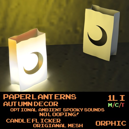 Oprhic Spooky Paper Lanterns BOX (ADD)