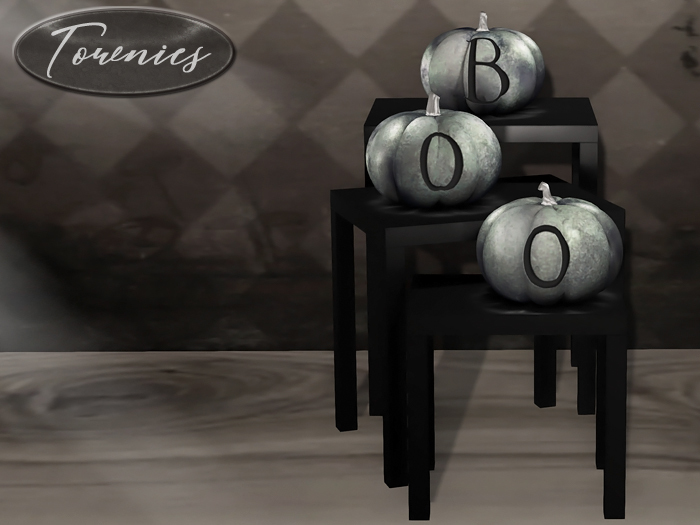 [Townies] Boo Pumpkins Nesting Tables - Green