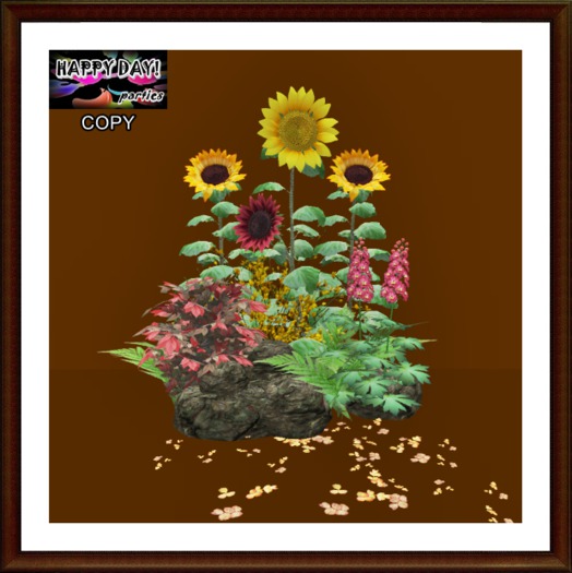 Autumn - Flowerbed with Autumn Colors