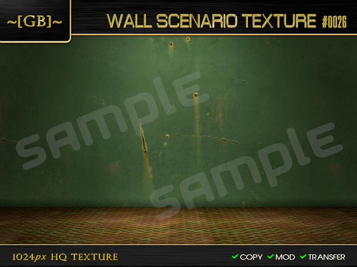 Second Life Marketplace - ~ [GB] Textures HQ ~ 00190 - Wall Scenario ...