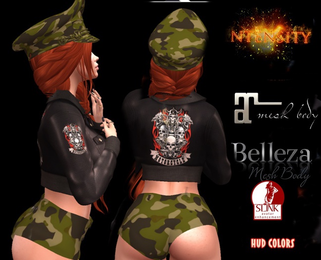 *INT* INTENSITY-SET MILITAR MOTOCICLE