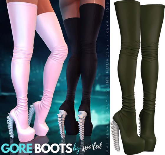 Spoiled - Gore Boots Army Green