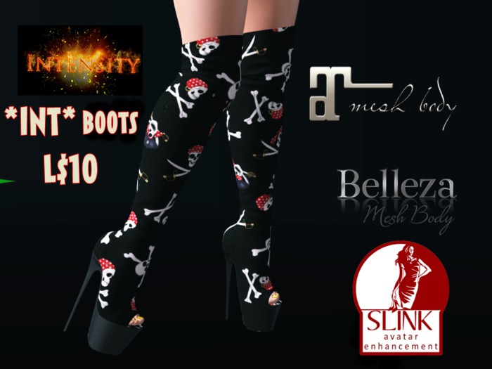 *INT* INTENSITY - Boots skull GIFT FIVE
