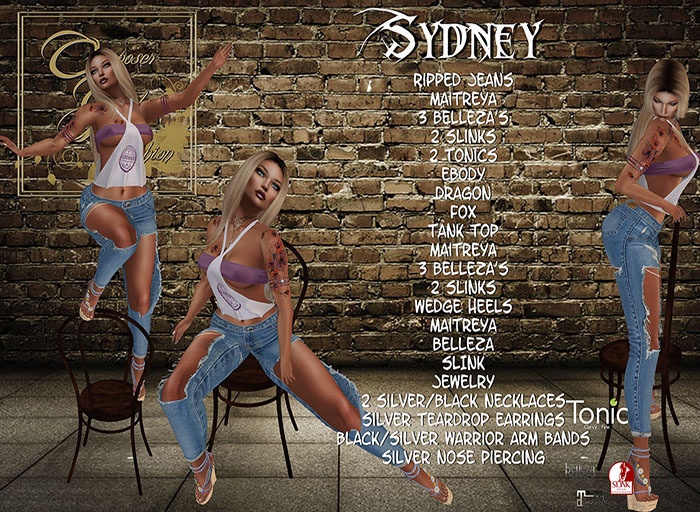 !CGF-*Sydney* Blue RIPPED jEANS OUTFIT