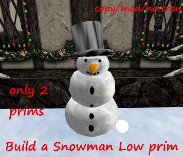 Build a Snowman Low Prim