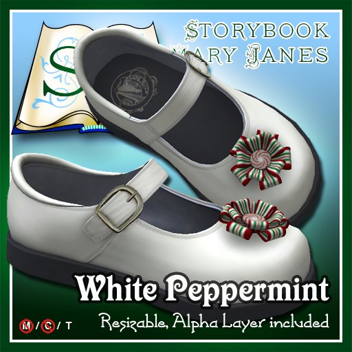 R(S)W Mary Janes - White Peppermint