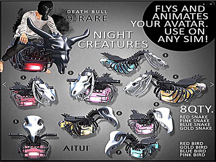 AITUI - Hoverable Night Creatures - Pink Bird