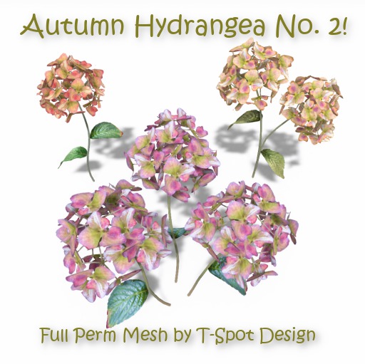 T-Spot Mesh - Autumn Hydrangea No. 2 - Full Perm - LI=0.5-2.5