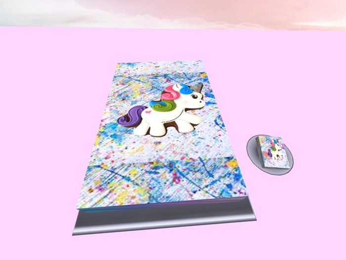 Unicorn Party with Square Cake boxed