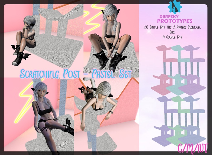 *DP* Pastel Kitty Post Lounge