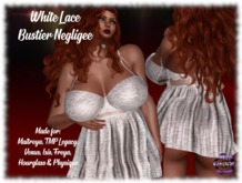 White Lace Bustier Negligee by COVETED!