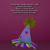 Party Hat Funky Purple - Add