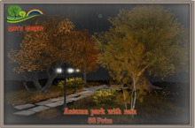 Lady's Garden - Autumn park with rain 53 Prim