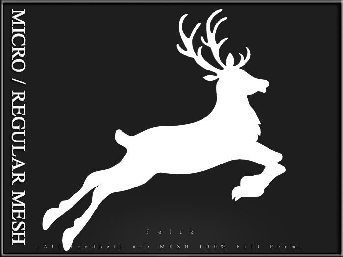 [Feliz] Reindeer 02 - Micro and Regular Mesh - Full Perm -