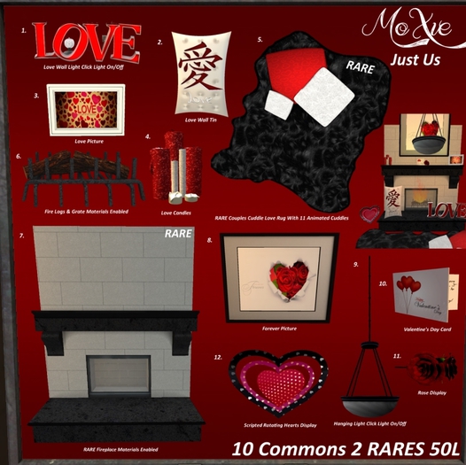 -MoXie- 7. Just Us Fireplace RARE