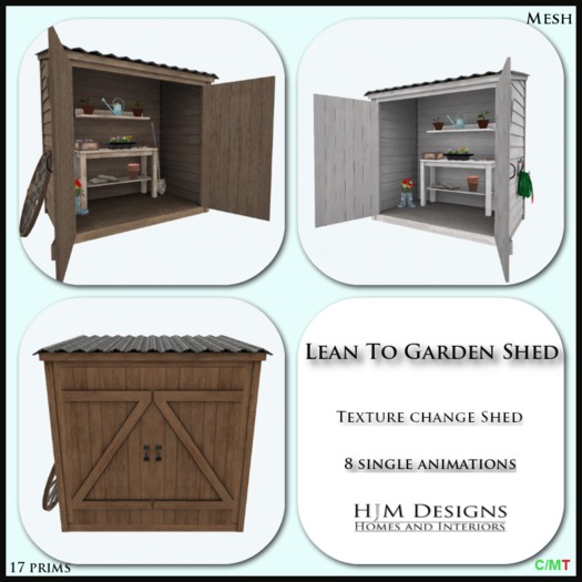 Lean To Garden Shed Boxed