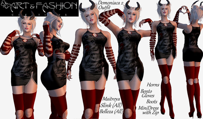 ART & FASHION - DEMONIACA 2 OUTFIT