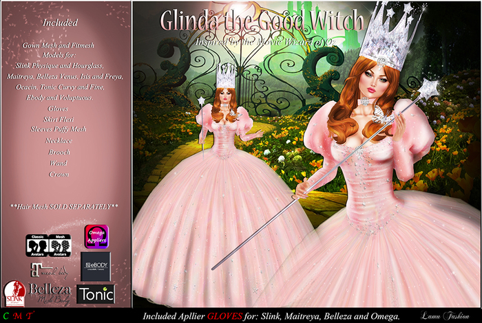 -Lamu Fashion-Gown *Glinda the Good Witch* DEMO