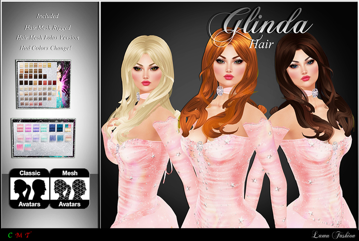 -Lamu Fashion-Hair Mesh *Glinda* DEMO