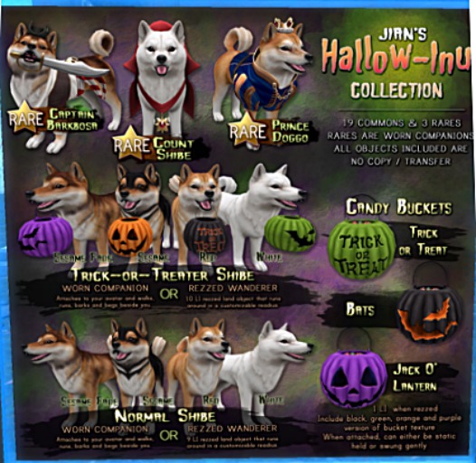 JIAN Hallow-Inu :: Candy Bucket Jack o' Lantern (BOX)