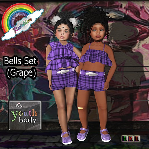 ((RBS)) Bells Set (Grape) - BEBE YOUTH