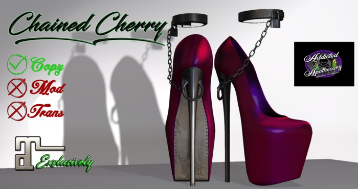 DEMO Chained Cherry Satin Left  [Addicted Apothecary]-MP