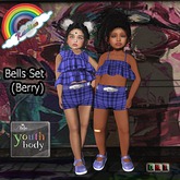 ((RBS)) Bells Set (Berry)  - BEBE YOUTH (WEAR)
