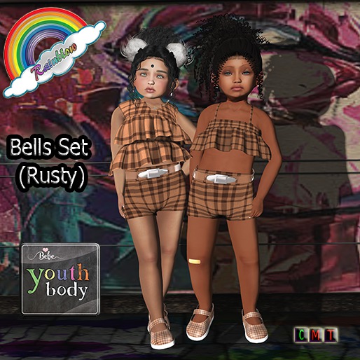 ((RBS)) Bells Set  (Rusty) - BEBE YOUTH 