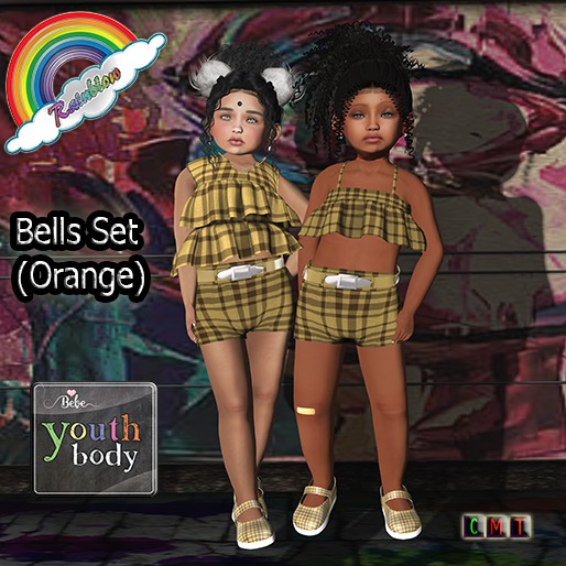 ((RBS))  Bells Set (Orange) - BEBE YOUTH (WEAR)