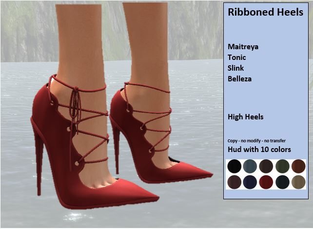 DEMO DW - Ribboned Heels - 10 Colors