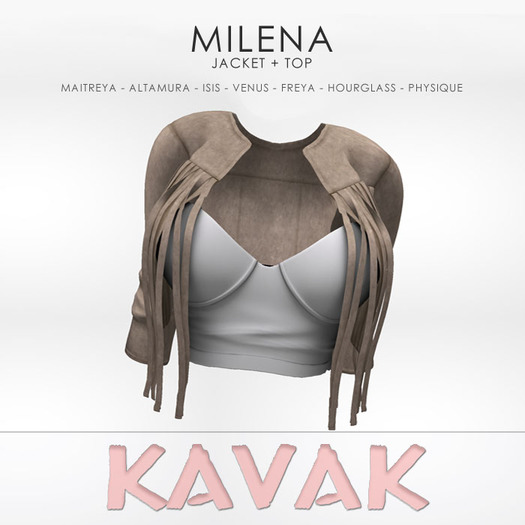 KAVAK - Milena Jacket Top BROWN