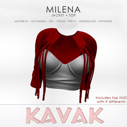 KAVAK - Milena Jacket Top RED