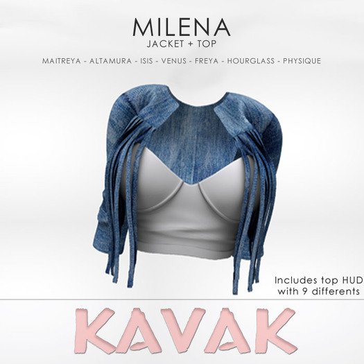 KAVAK - Milena Jacket Top DENIM