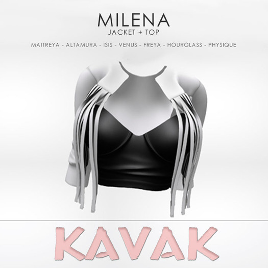 KAVAK - Milena Jacket Top WHITE