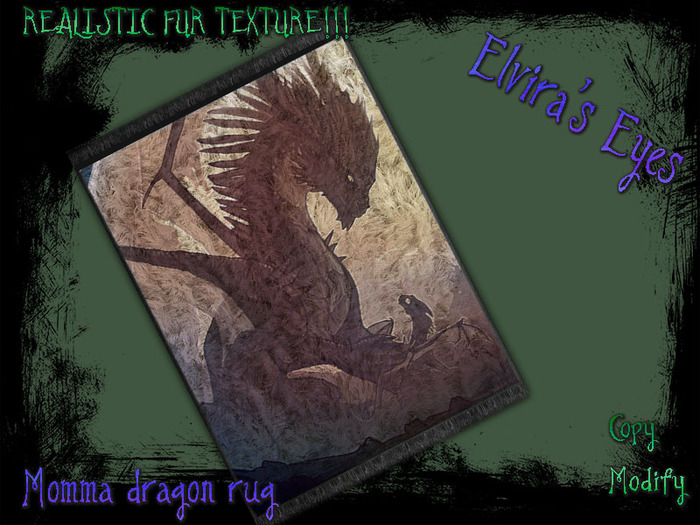 Momma dragon rug