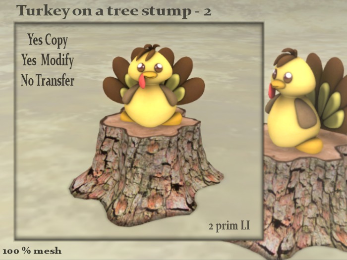 !MC! Turkey on a tree stump - 2 - 2PI - CM