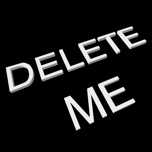 Mesh Text - "DELETE ME" 1LI