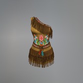 Brown Native Wildflowers Maitreya Dress box