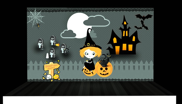 Socute- Halloween Backdrop Gift