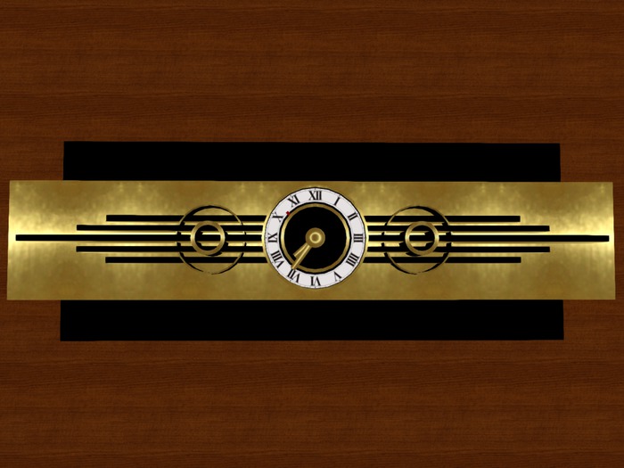 Loja 2019 Art deco wall/table clock