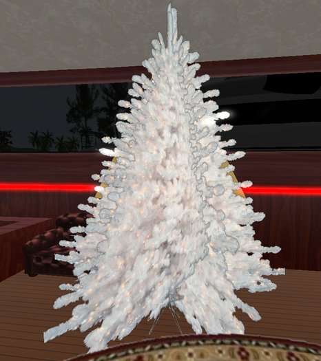 Twinkling Christmas Tree - White