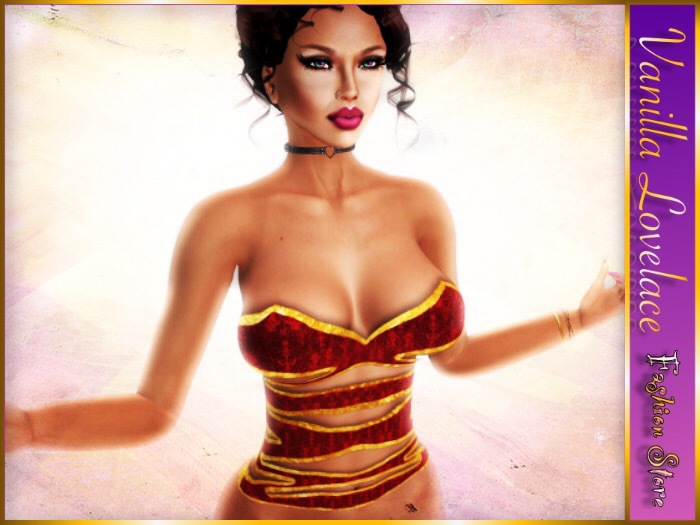 LOVELACE Stripes Top -Model 2- BELLY DANCER (Maitreya Applier)