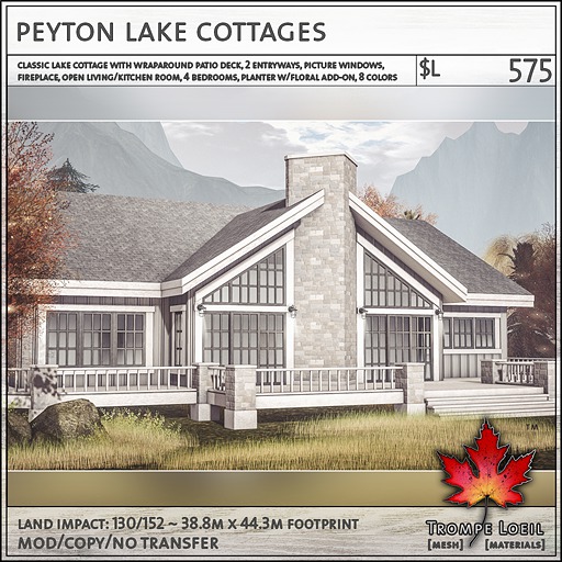 Trompe Loeil - Peyton Lake Cottages V1.1 [mesh]