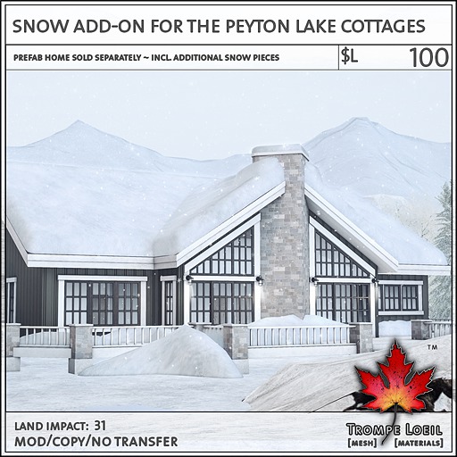 Trompe Loeil - Snow Add-On for the Peyton Lake Cottages [mesh]