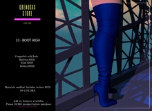 .:: Cremosas Store ::. 33 - BOOT High + HUD 30 COLORS