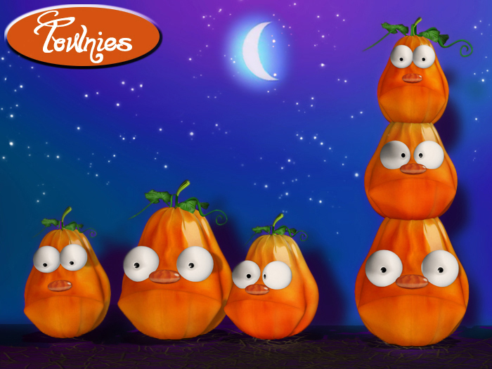 Townies Halloween Pouty Pumpkin Sets