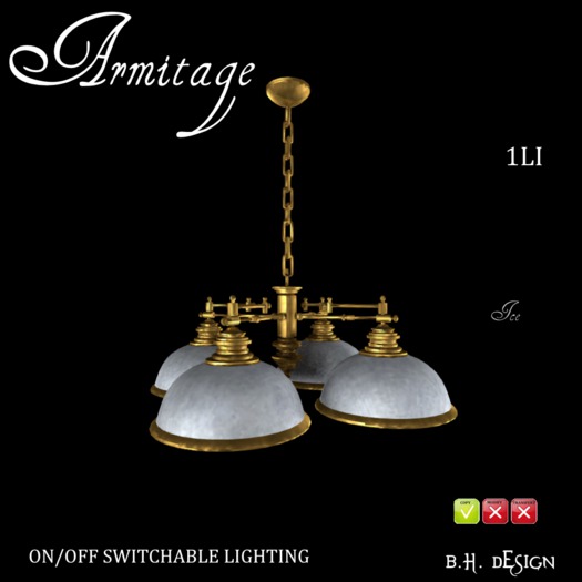 BHD ARMITAGE LIGHTING 4 LAMPS (SILVER)